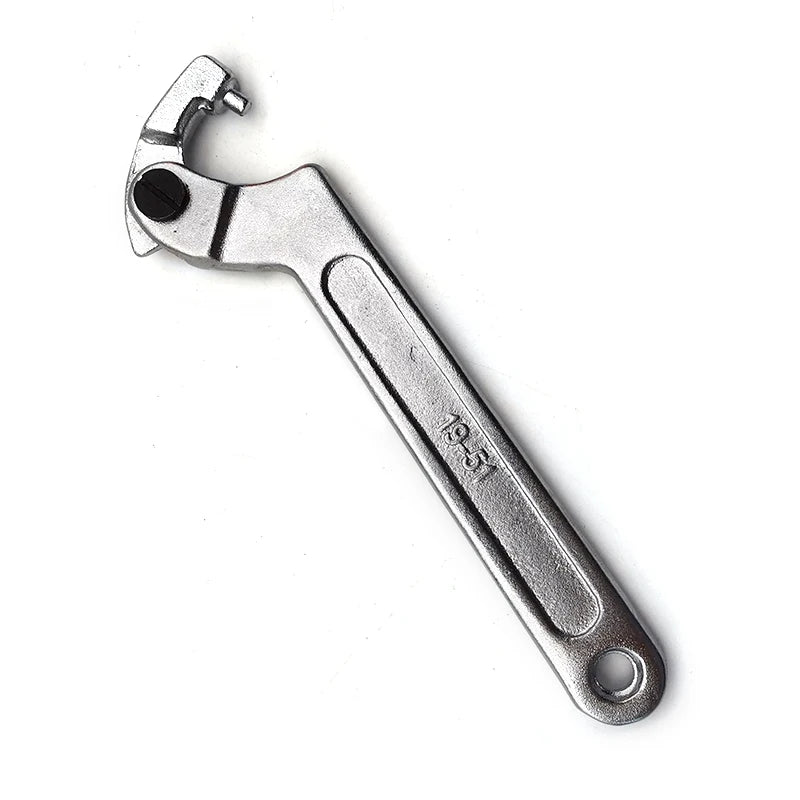 7" Adjustable Hook Wrench C Clamp Spanner Tool 19-51mm Motorcycle Suspension