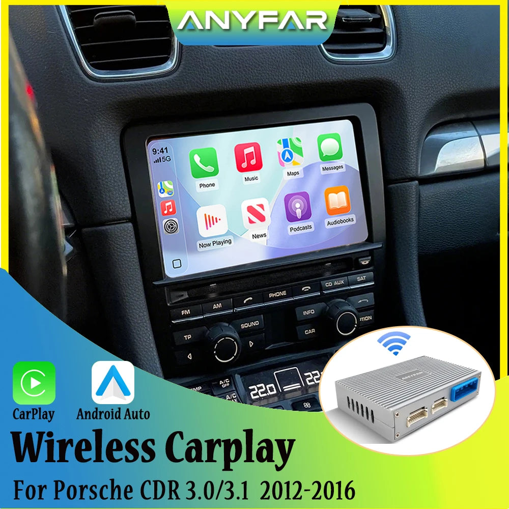 Wireless Carplay Android auto For Porsche 2012-2016 CDR 3.0 3.1 Panamera Cayenne Cayman Ma