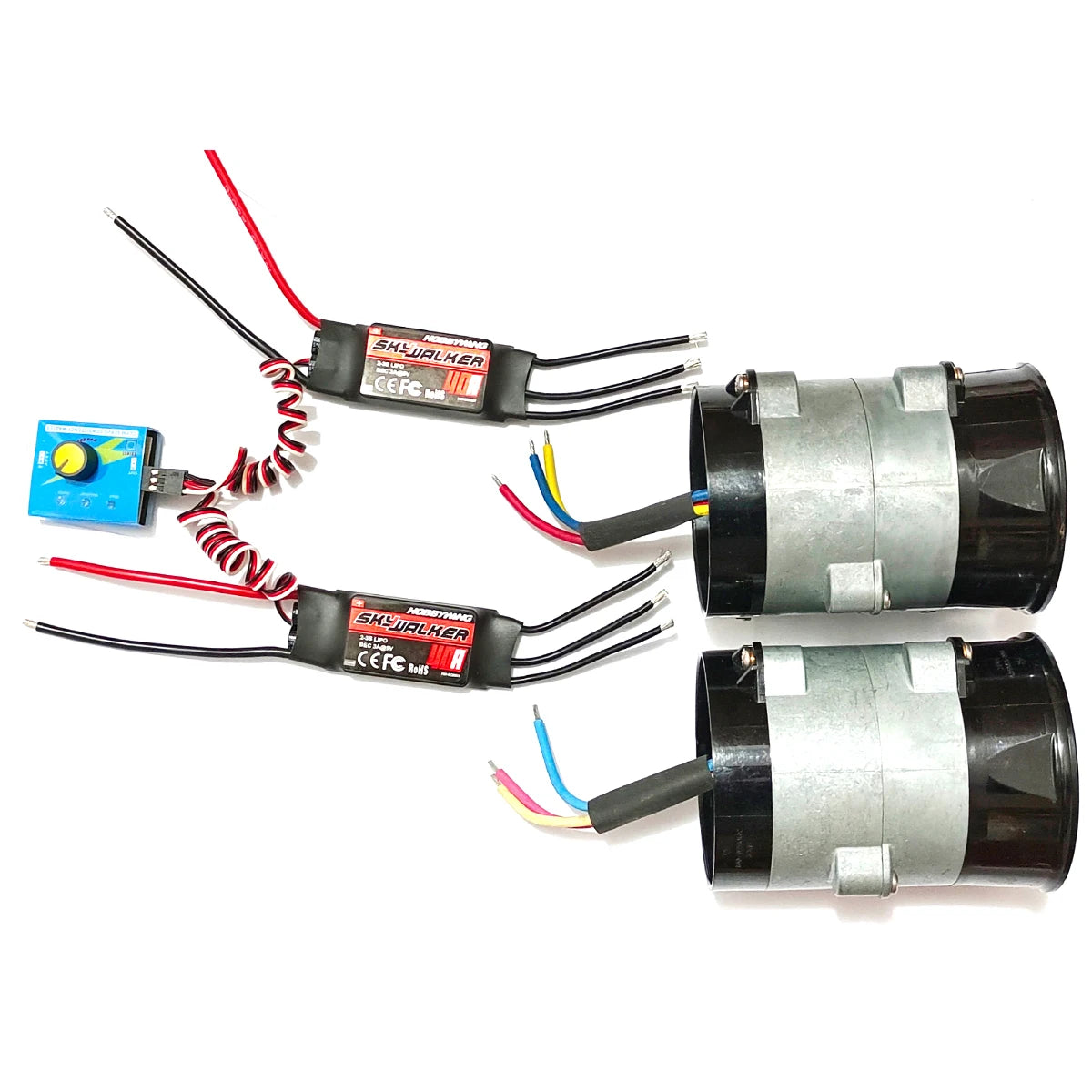Powerful 500W twin turbine fan turbo with DC12V 40A Supercharger manual controller