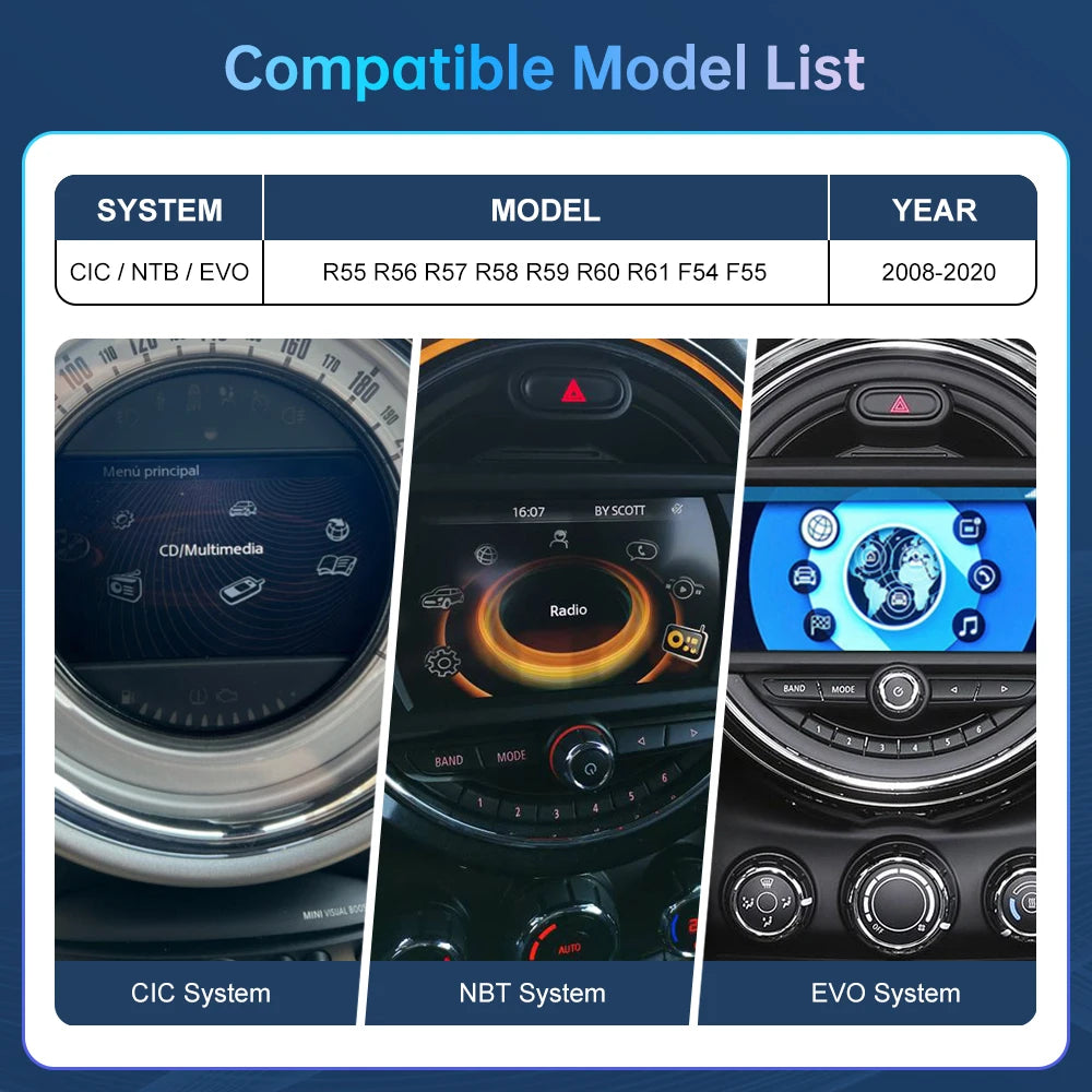 cn Road Top Wireless CarPlay Box Android Auto Link For BMW Car MINI CIC NBT EVO R55 R56 R5 | AUTOKITSHOP