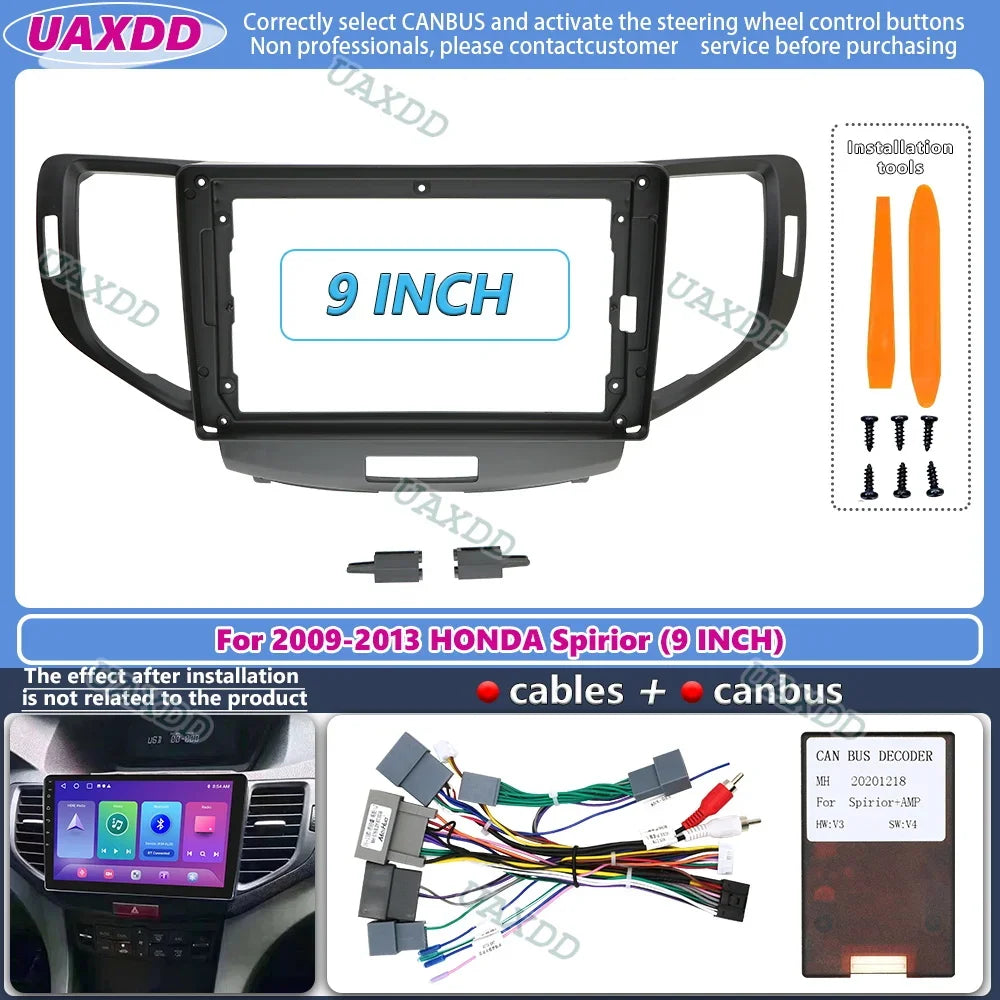 9 Inch For Honda Accord Spirior Acura SR9 2009-2013 Car Radio Stereo Android MP5 Player 2D