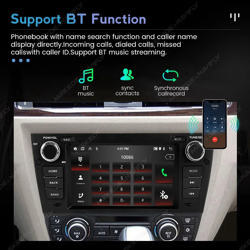 For BMW 3 Series E90 E91 E92 E93 2005 - 2013 Android 15 Carplay IPS Screen Car Radio Centr