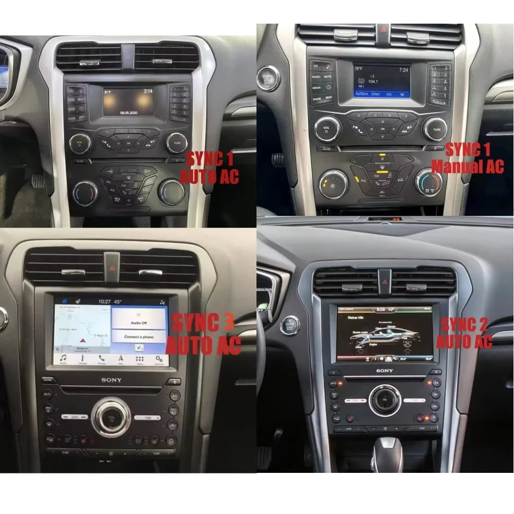 Android 15 For Ford Mondeo 2013-2021 Car Radio GPS Player Vertical Screen Multimedia Navig
