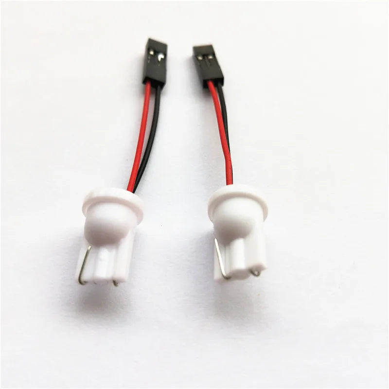Rockeybright 2pcs T10 Adapter for Car LED Light LED Panel Stop Lamp Bulb Connector T10 Soc