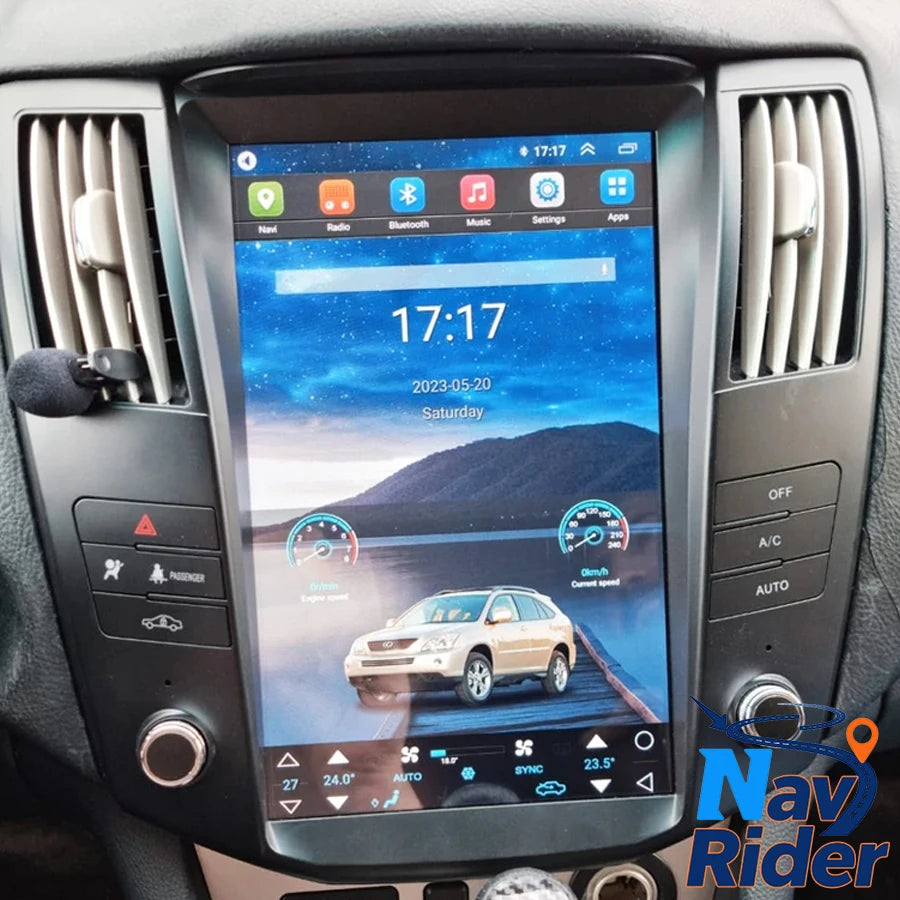 Black Color Android Car Multimedia Video Player For Lexus RX330 2004 RX350 2007 Toyota Har