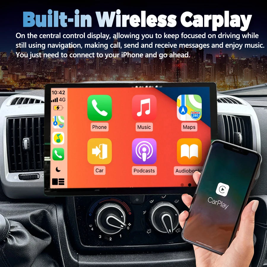 12.5" For Fiat Ducato For Peugeot Boxer For Citroen Jumper 2K Car Radio 2 Din Android Carp