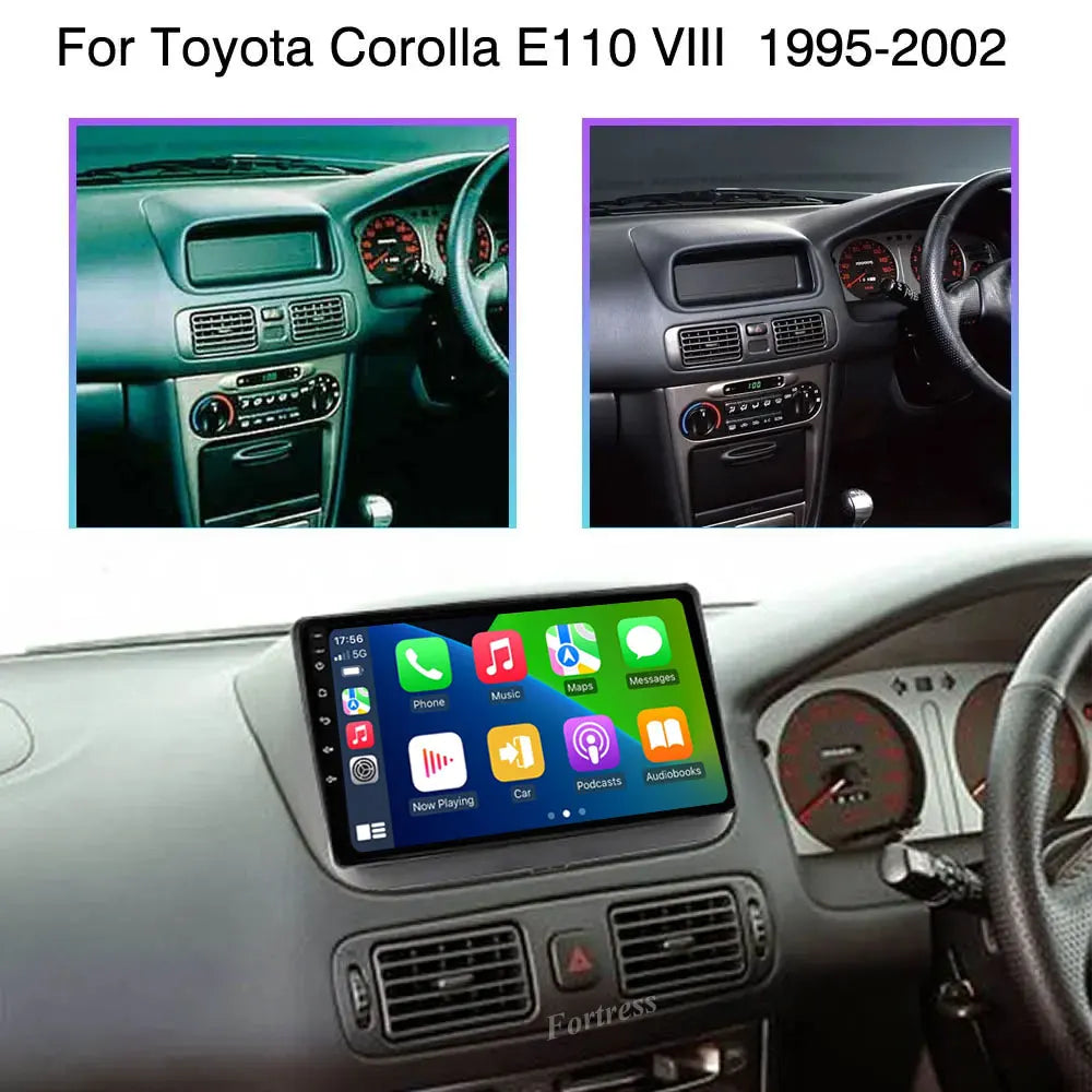 Android 16 Car GPS Radio Multimedia Video Player For Toyota Corolla 8 E110 1997-2002 RHD H