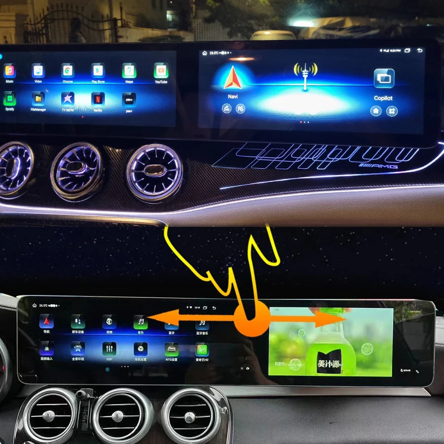 RGB - Ambient Light - for Mercedes GLC 2016-2022 - Car Interior Lighting | AUTOKITSHOP