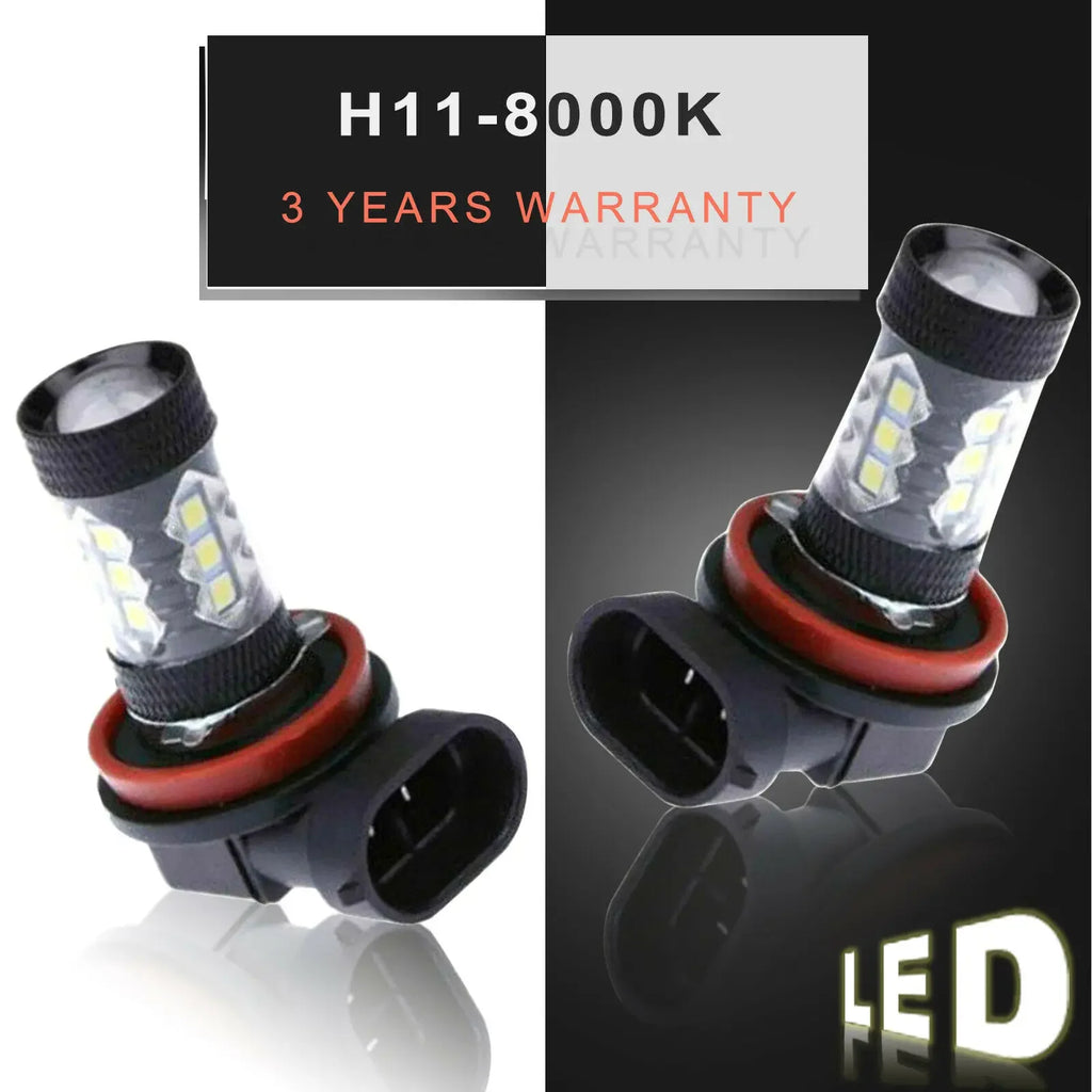 H11 LED Car Fog Lights Bulbs DRL 9005 H8 H9 H16 6000K White Motorcycle Headlight High Low