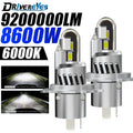 8600W H4 LED Headlight Bulb H11 H8 H9 9005 Mini Wireless CSP For LED Turbo 12V 9200000LM 6