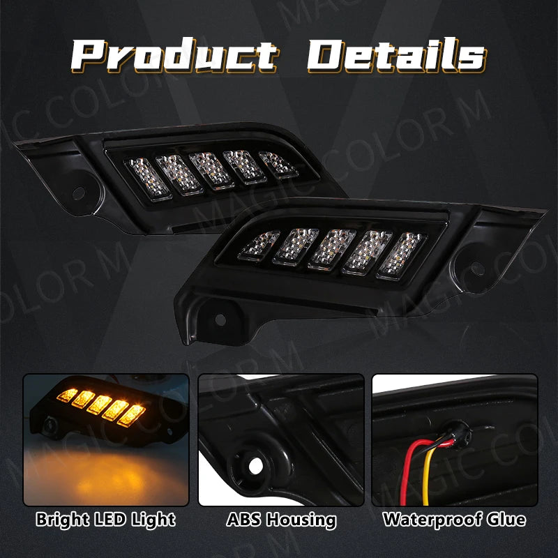 For Toyota Tacoma 2012 2013 2014 2015 LED DRL Daytime Running Light White Daylights Yellow | AUTOKITSHOP