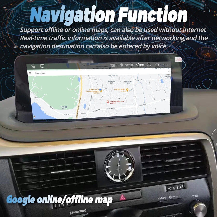 For Lexus RX Lexus Rx300h RX350 RX300 Android 13 Car Radio Navigation GPS Multimedia Video