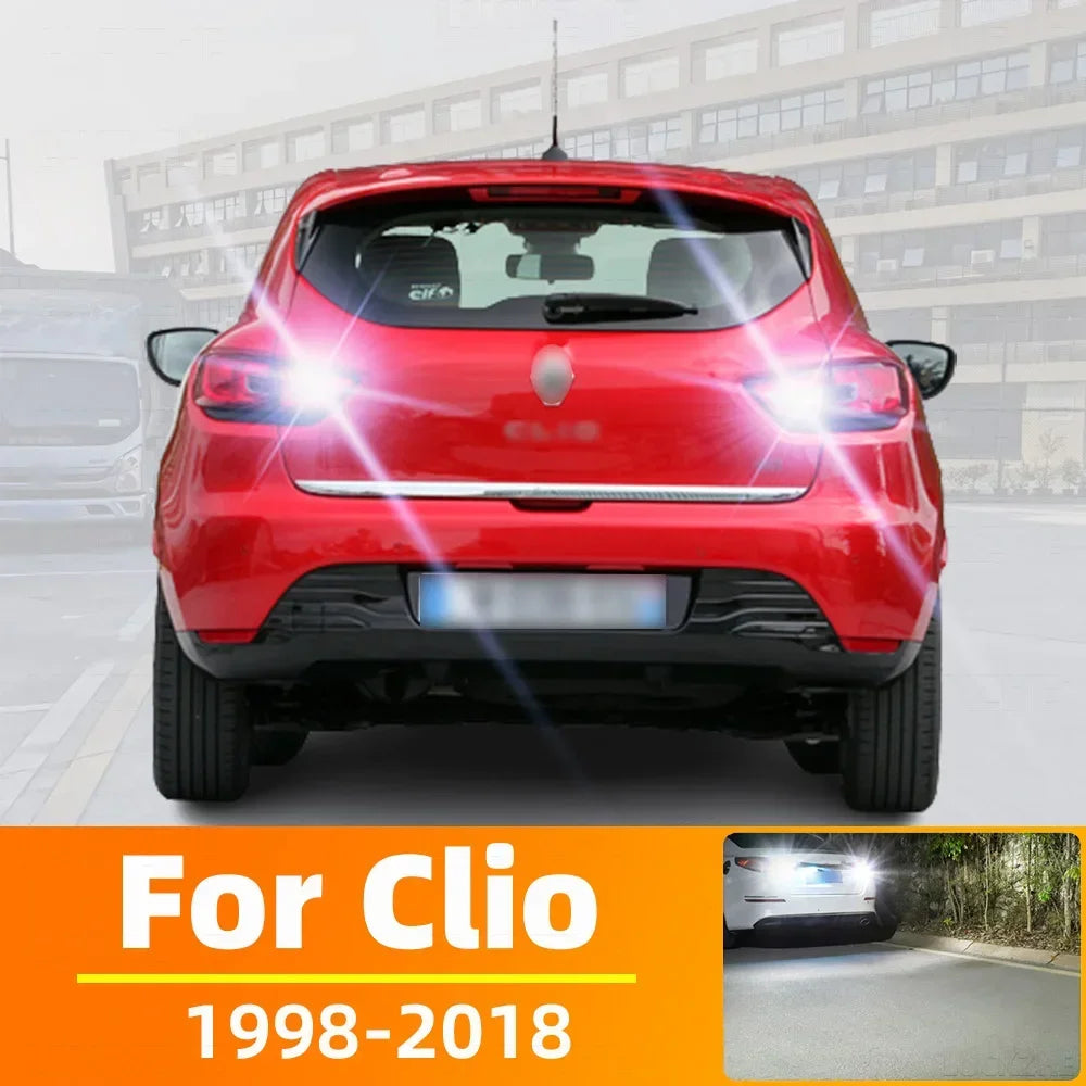 2-Piece LED Interior Light Kit for Renault Clio 2 3 4 Accessories 1998-2018 - Canbus Dome Map Door Trunk Bulbs | AUTO...