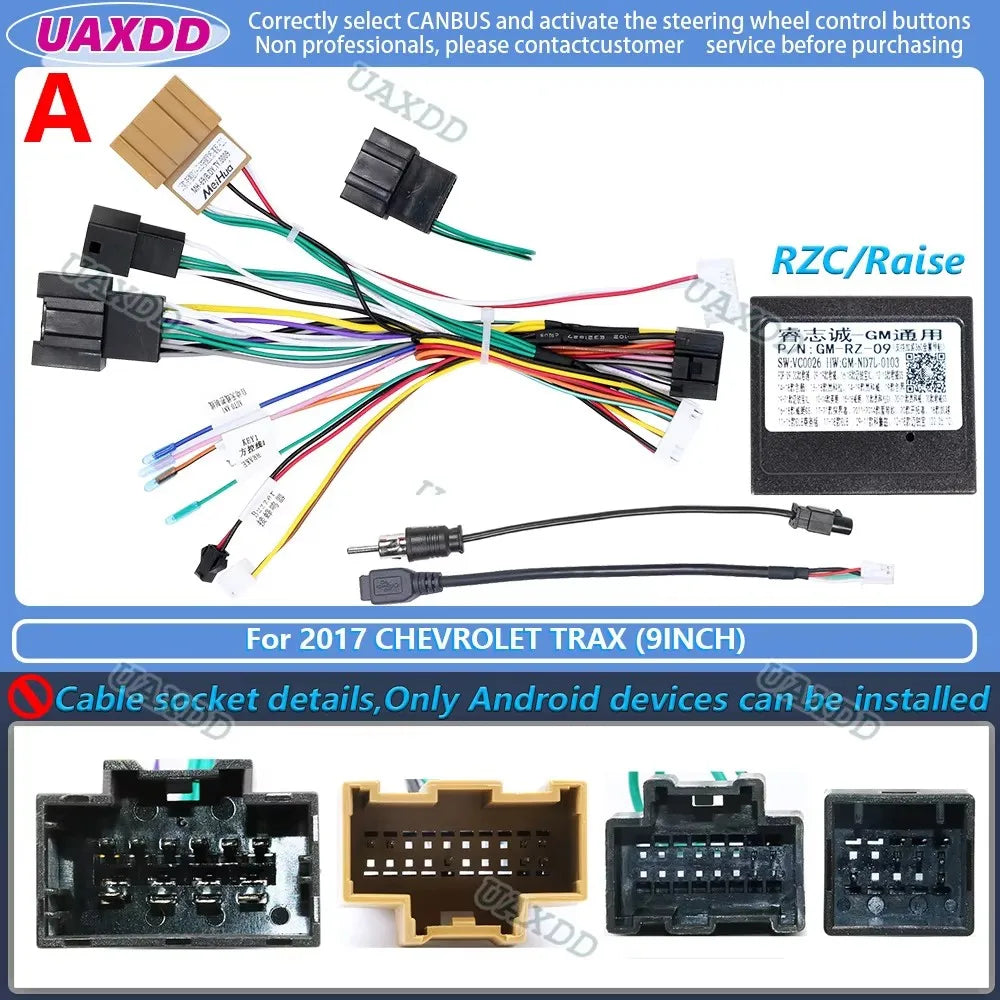 For 2017-2019 CHEVROLET TRAX TRACKER 9 10.1INCH Car stereo radio MP5 Android frame panel f