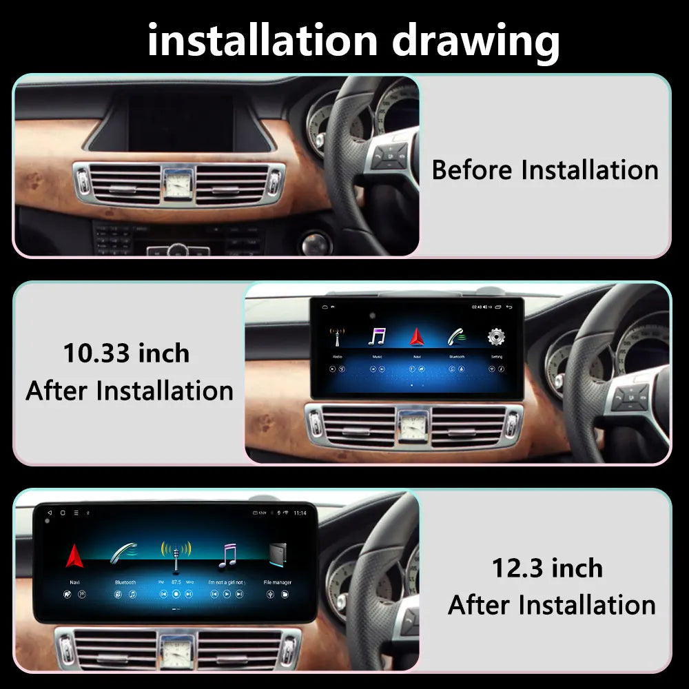 Right Hand Drvie Wireless Carplay Auto For Mercedes Benz CLS 2011- 2018 Android Car GPS 4G