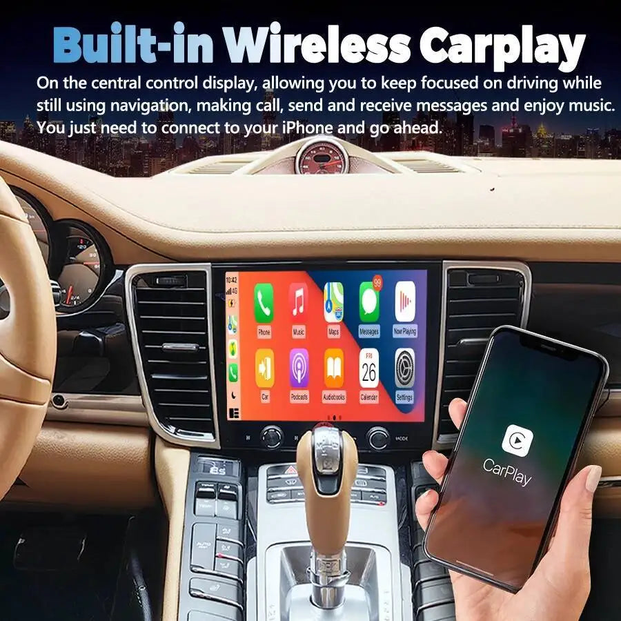 8.4inch Wireless Carplay DSP Stereo Navirider Bluetooth Radio For Porsche Panamera 2010-20