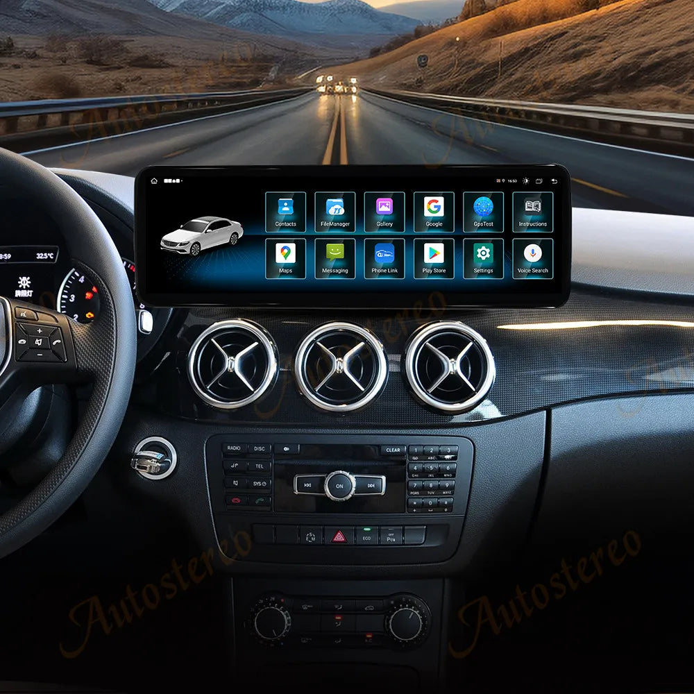 14.9 Inch Carplay Android 13 For Mercedes Benz B Class W246 B180 B200 2013-2015 Car GPS Na