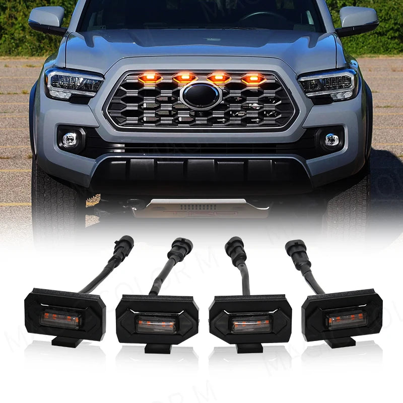 For Toyota Tacoma Off Road & Sport 2020 2021 2022 Led Grill Light Car Front Grid Warning D | AUTOKITSHOP