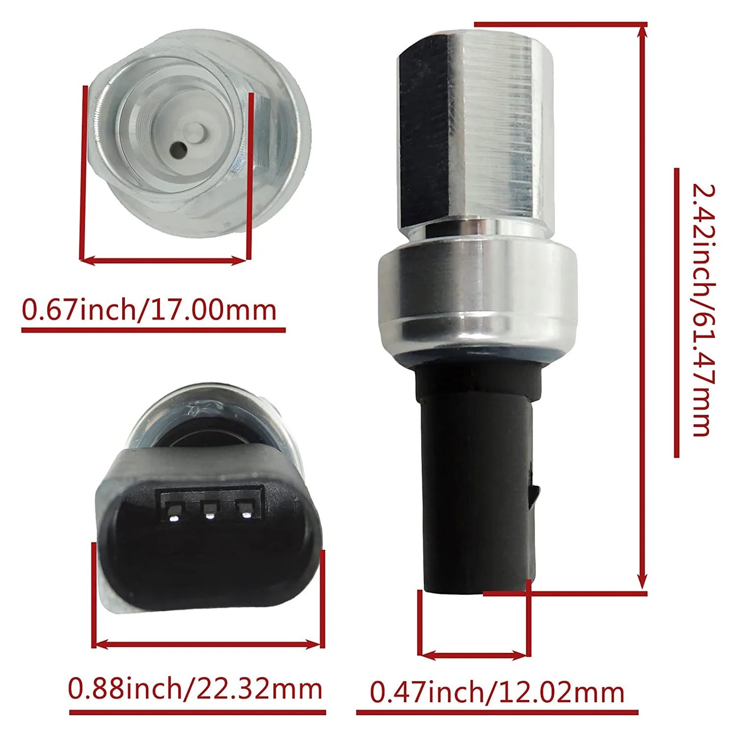 SINOCMP Camshaft Position Sensor 1K0959126E 5K0959126 1K0959126B For Audi A3 Q5 Q7 Volkswa