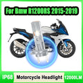 6000K White H7 LED Motorcycle Headlight Plug And Play Canbus No error Moto Front Light 12V