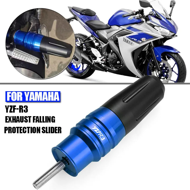 For Yamaha YZFR3 YZF R3 2015 2016 2017 2018 2019 2020 Accessories Motorcycle Aluminum Crash Pads - Automotive LED Light
