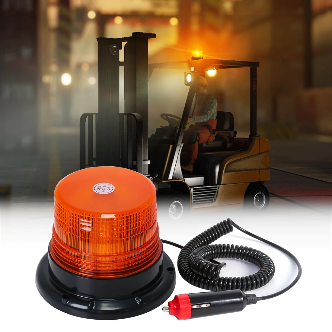 Car Truck Roof Top Warning Light Emergency LED Strobe Light Flashing Beacon With Magnetic  | AUTOKITSHOP