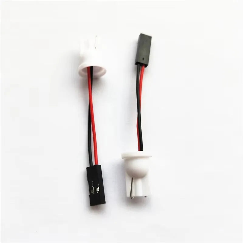 Rockeybright 2pcs T10 Adapter for Car LED Light LED Panel Stop Lamp Bulb Connector T10 Soc