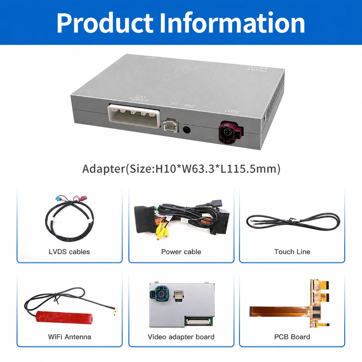 Wireless Apple CarPlay Android Auto Interface For Alfa Romeo Giulietta 2014-2021 Fiat 500X
