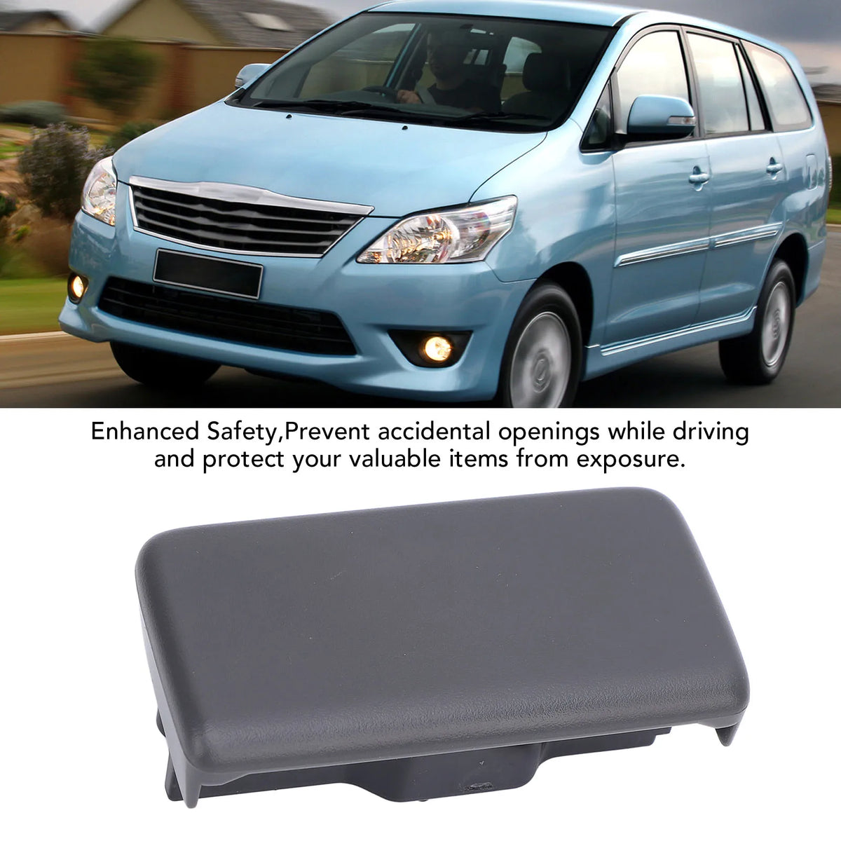 Car Glove Box Compartment Door Lock Stylish Look Enhanced Safety Glove Box Latch Handle for Inno - Automotive LED Light