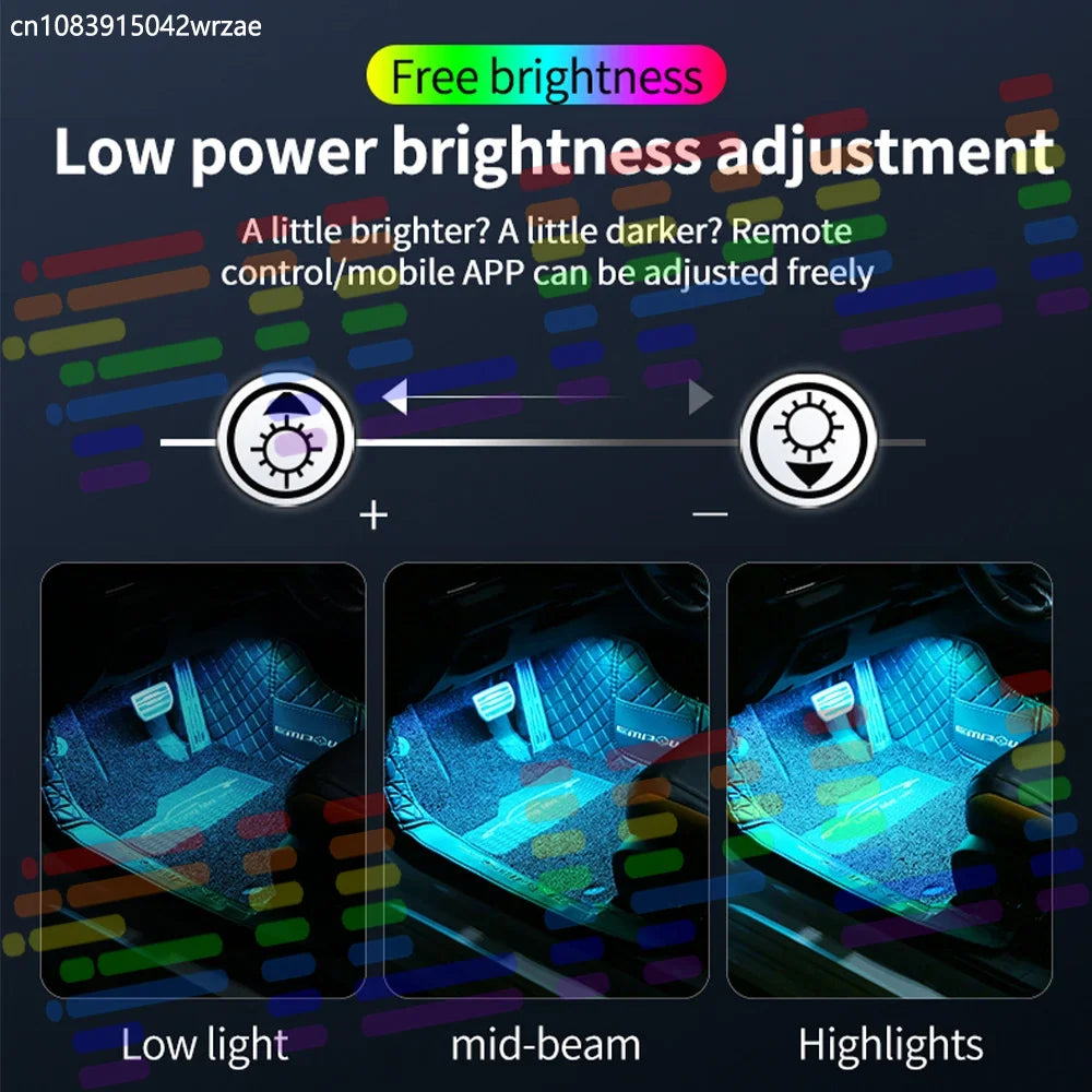 RGB - Ambient Light - App Control - Car Interior Lighting | AUTOKITSHOP