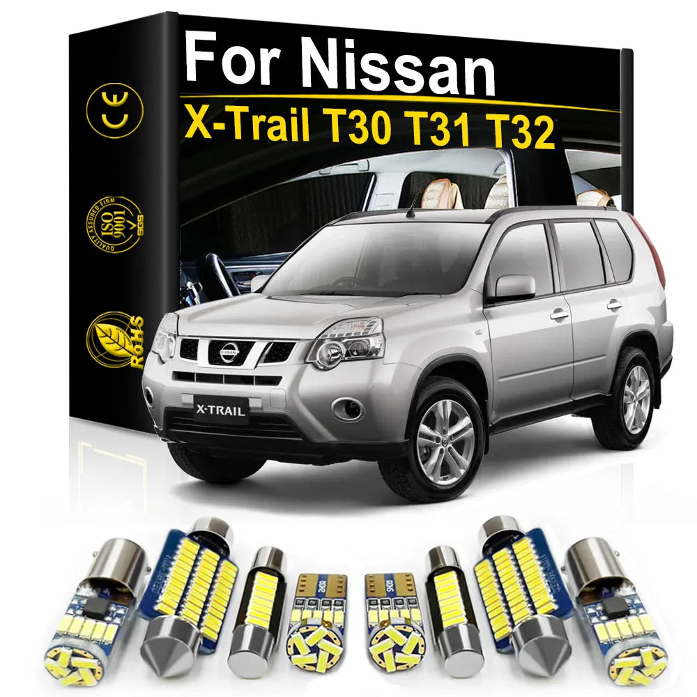 LED Interior Light Kit for Nissan XTrail X Trail T32 T31 T30 - Canbus Error-Free Bulbs | AUTOKITSHOP