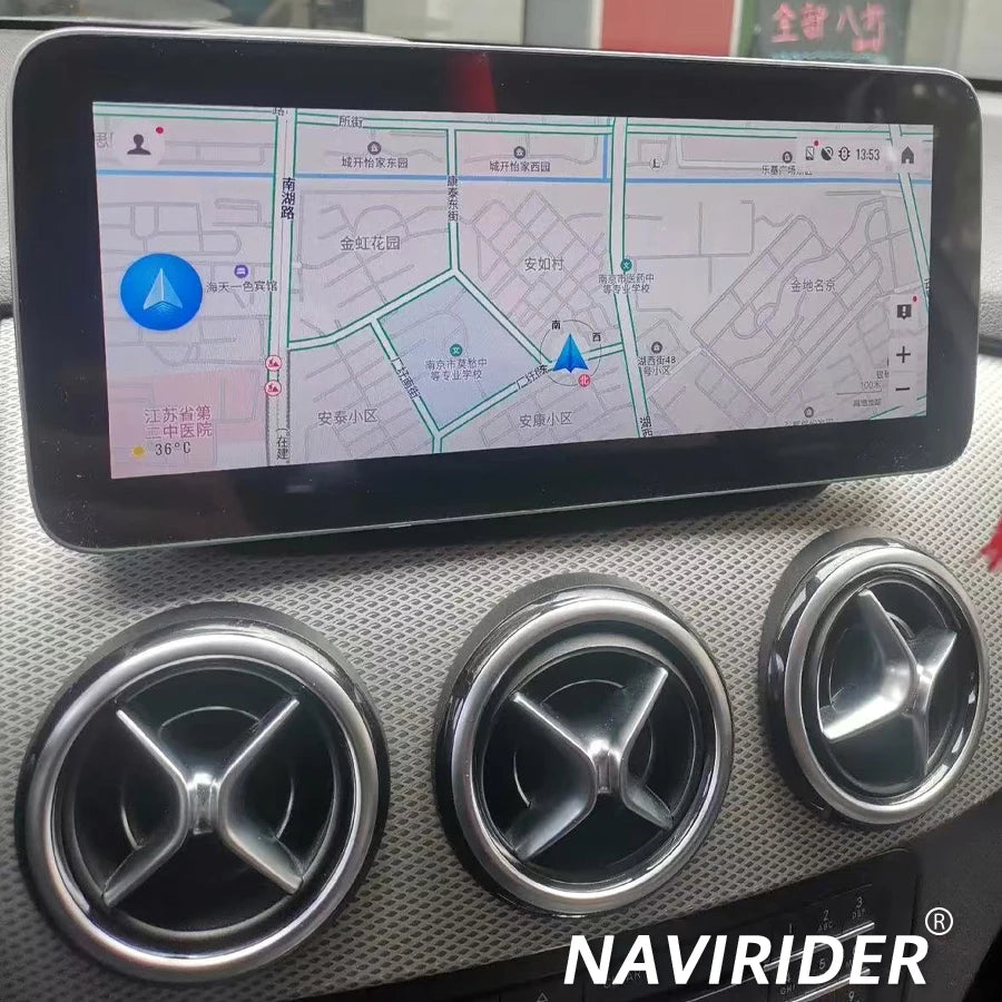 12.3inch Android 14 Carplay Car Multimedia Player Stereo For Mercedes Benz A B CLA GLA W17