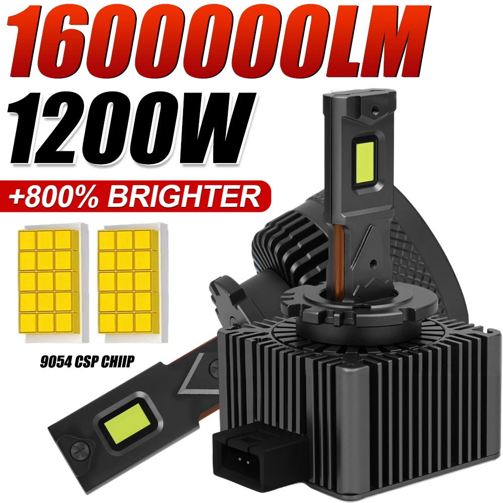 D1S LED Headlight Bulbs 6500K Cool White Llght D4S D4R D3S D2S D2R Super Bright LED Auto L