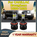 For CADILLAC Brougham 1990 1991 1992 180W LED Headlight Bulbs 12V Auto Light 6000K 9004 Ca