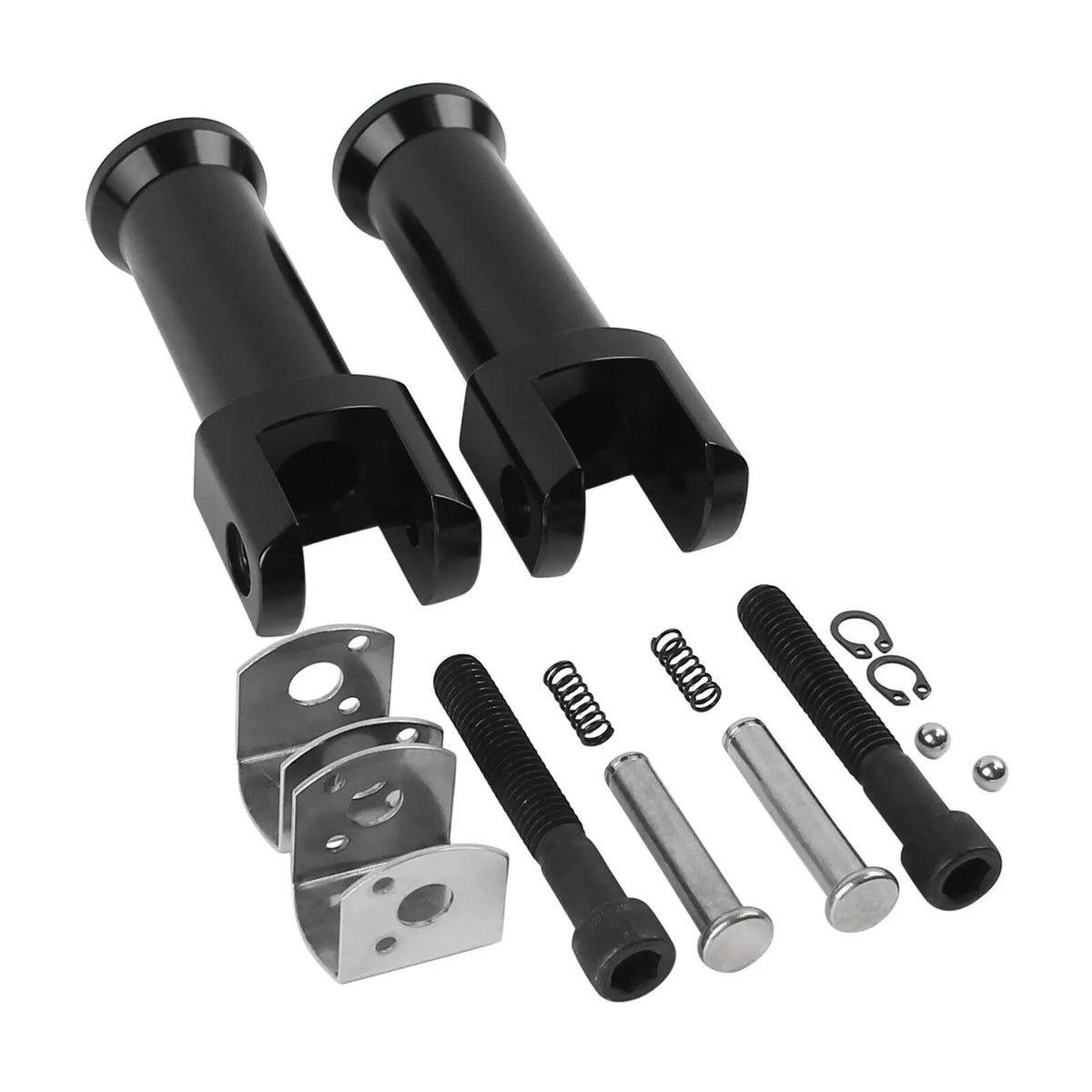 Footpeg Supports Passenger Foot Pegs Mounting Brackets For Harley Softail Fat Boy Street Bob Bre - Automotive LED Light