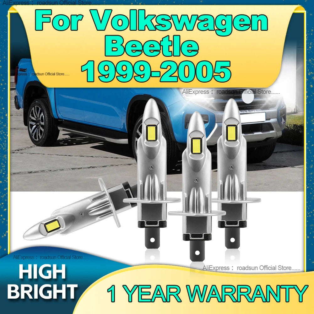 2/4Pcs 160W LED Headlight Bulbs CSP Chips H1 6000K Car Lights 12V For Volkswagen Beetle 19