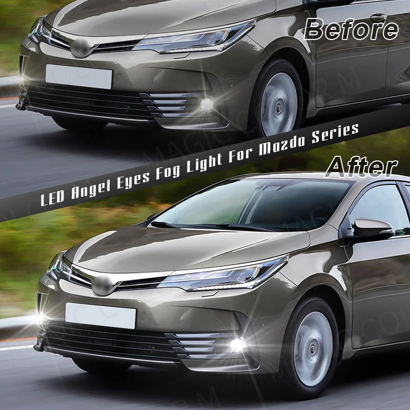 LED Fog Light For Toyota Corolla Camry Yaris RAV4 Prius CHR Hilux Lexus DRL Daytime Runnin | AUTOKITSHOP