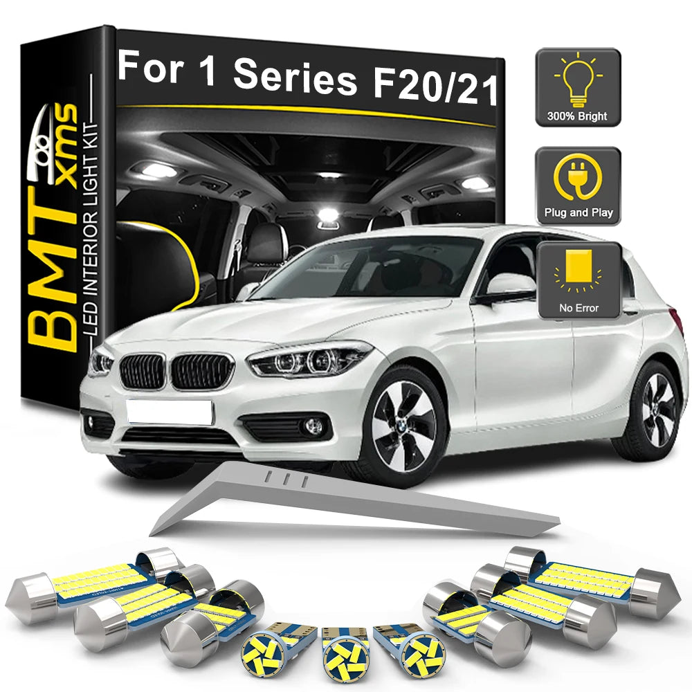 7-Piece LED Interior Light Kit for BMW 1 Series F20 F21 116 118 120 125 135 - Canbus Error-Free Bulbs | AUTOKITSHOP