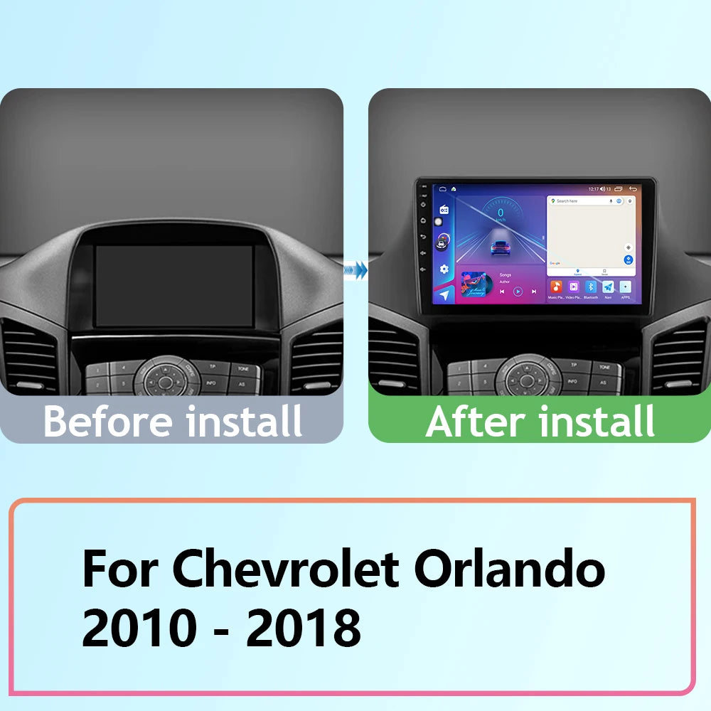 Android Auto For Chevrolet Orlando 2010 - 2018 Car Radio Head Unit Video Player Multimedia