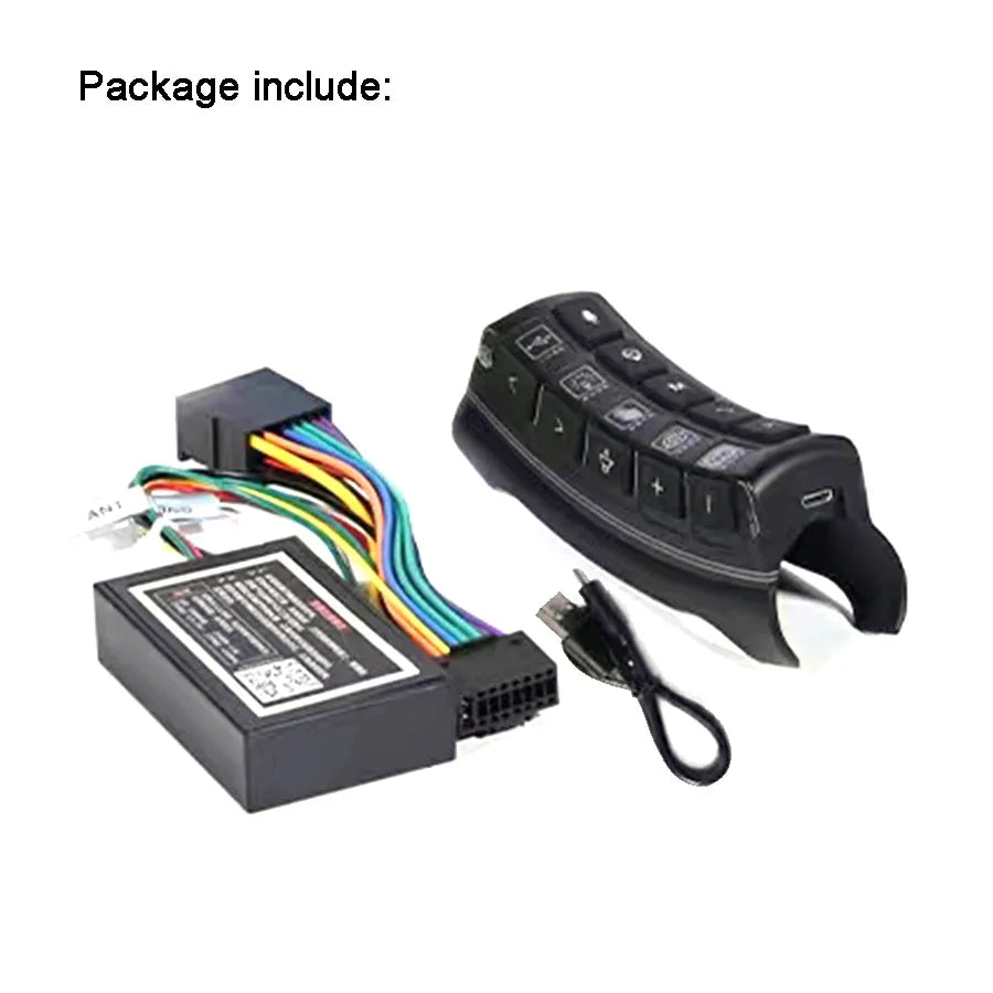 FYUU Wireless Car Steering Wheel Remote Control Multifunction button Night Smart Backlight
