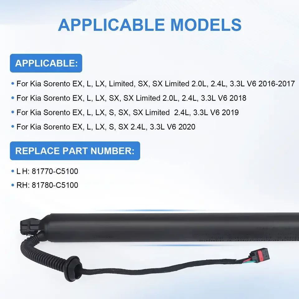 Brand New 81770-C5100 81770C5100 Electric Tailgate Gas Struts For Kia Sorento 2016 2017 20 | AUTOKITSHOP