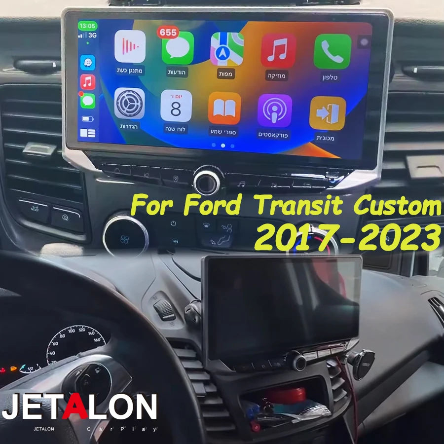 NAVIRIDER 10.88 inch Android Radio For Ford Transit Custom Pantalla 2017 2018 2019-2023 Ca