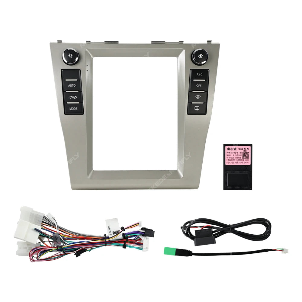 9.7" For Tesla Style Android Car Radio Fascia Adapter For Toyota Camry 2006-2012 Headunit