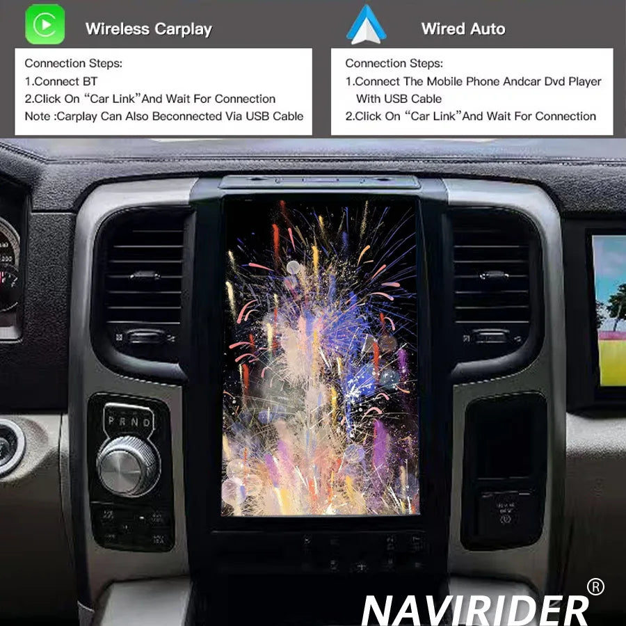 13inch Automotive Navi Car Radio For Dodge RAM 1500 2500 3500 2014-2018 Multimedia Player  | AUTOKITSHOP