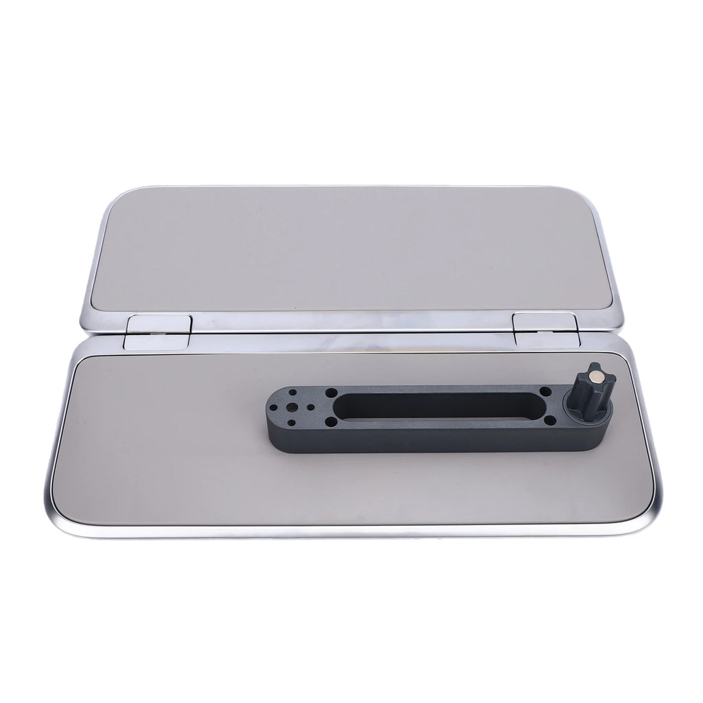 Car Tray Car Desk for Laptop Car Food Tray Foldable Aluminum Alloy Cup Holder 360° Rotating Car  - Automotive LED Light