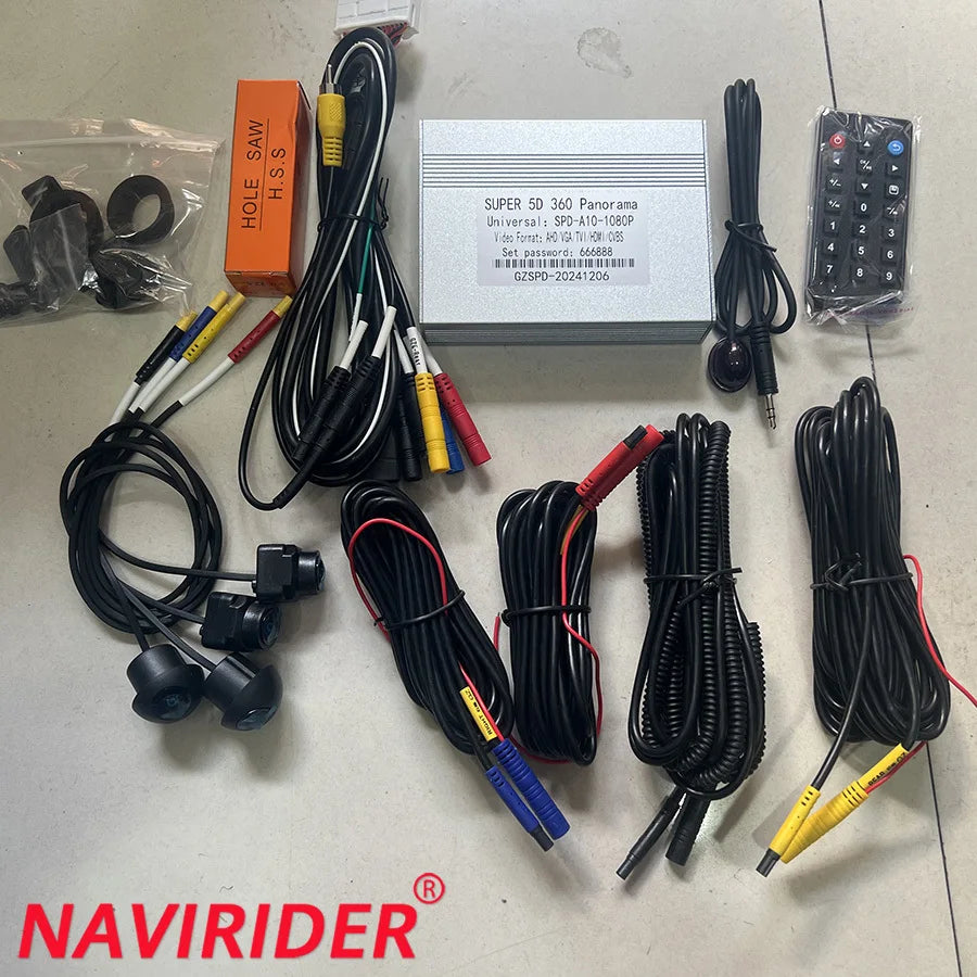 Navirider 360 Degree Parking System Car Dvr Camera Auto 3D HD 1080P Driving Recorder Panor