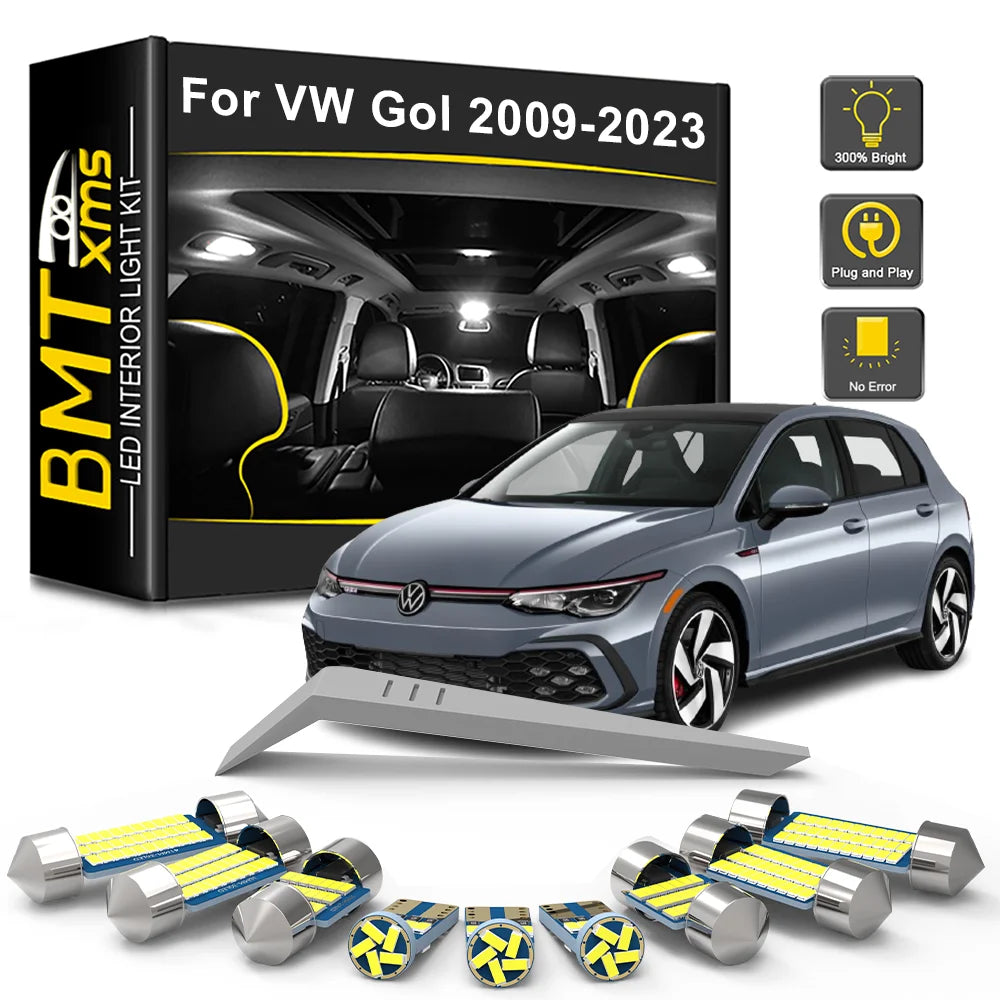 LED Interior Light Kit for Volkswagen VW Gol G5 G6 G7 2009-2020 - Canbus Dome Map Door Trunk Bulbs | AUTOKITSHOP