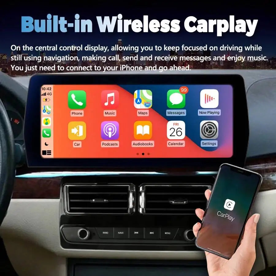 Stereo Car Multimedia Player GPS Navigation DSP 12.3" Android Screen 10.25" LCD Dashboard