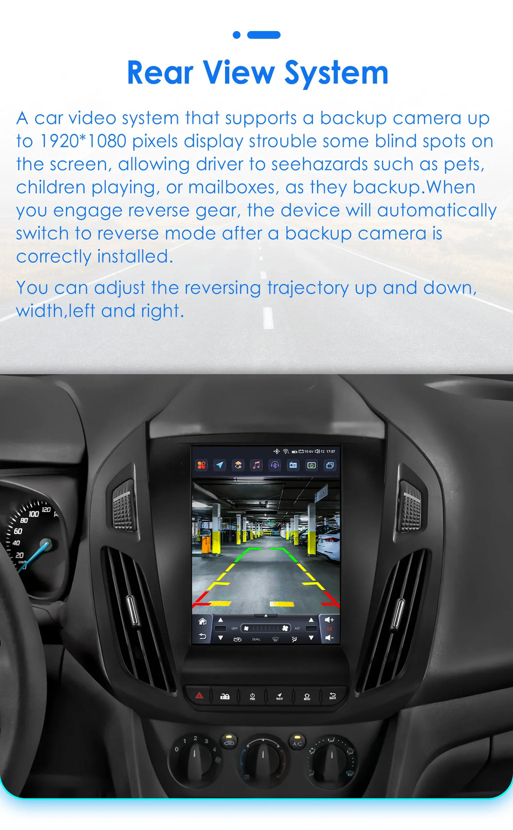 9.7"Android 13 Autoradio for FORD Transit /Tourneo Connect 2013-2018 multimedia player Car