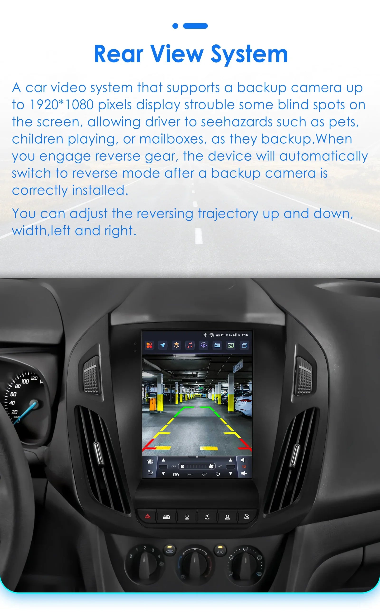 9.7"Android 13 Autoradio for FORD Transit /Tourneo Connect 2013-2018 multimedia player Car